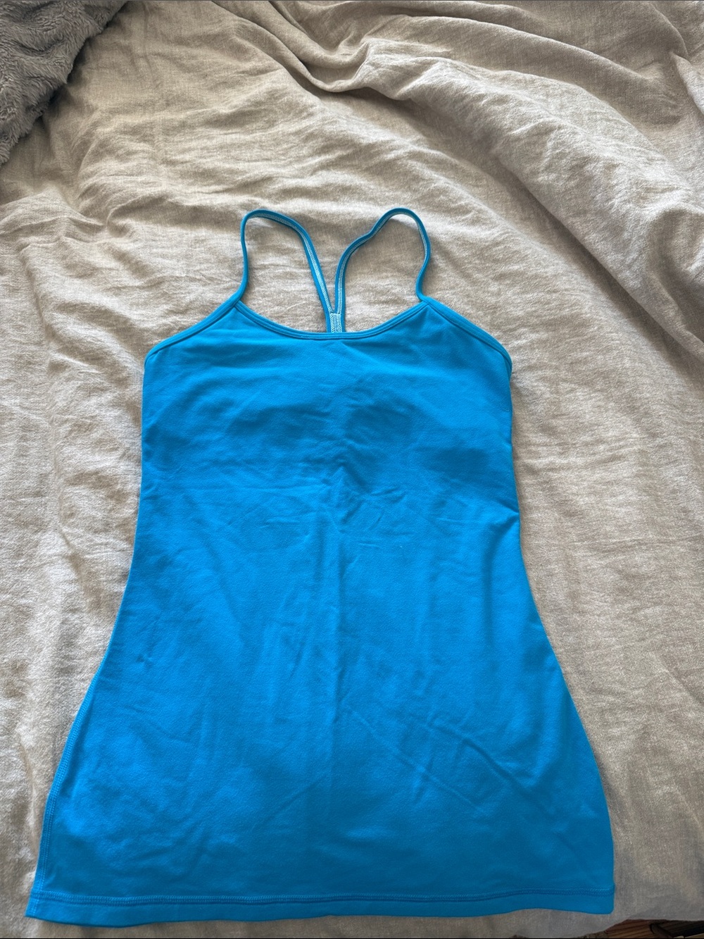 Lululemon Power Y Racer Back Tank in beaming blue